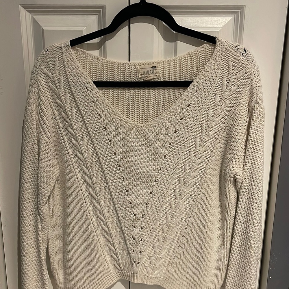 Knit beige sweater